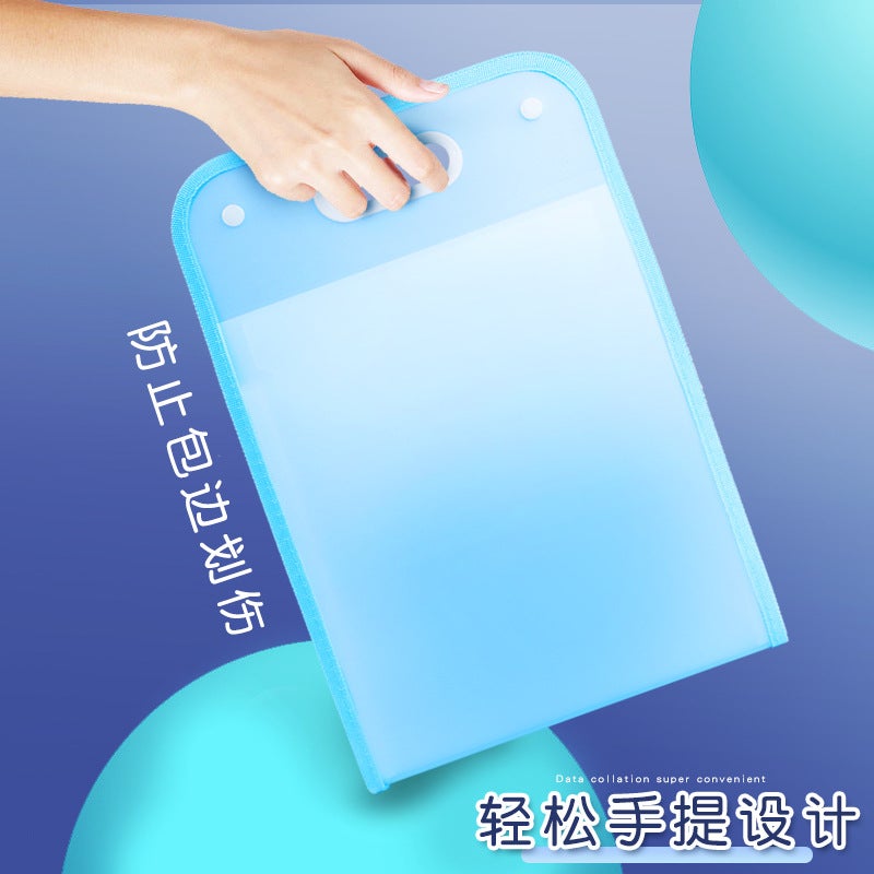 File Bag Multi-Layer Folder Student Learning Storage Artifact Large Capacity Book Clip Classification Test Paper Clip Organ Bag - Image 5