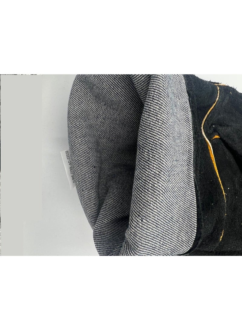 Leather Welding Gloves Black - Image 2