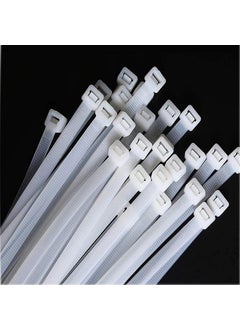 SHIVROH STAR Shivroh Star Nylon Cable Ties Self Locking Cable Ties White 300 mm 12 Inch Pack of 100 Pcs Heavy Duty Strong Zip Ties Teeth Grip Fastener Organizer Tie 100pc 12 inch 300mm  - Image 2
