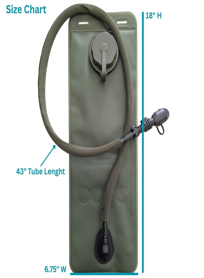 HANKS SURPLUS Replacement 3L Hydration Water Bladder Reservoir OD Green (3L) - Image 2