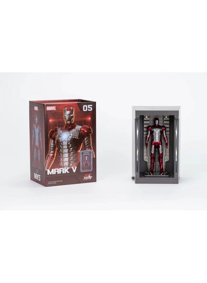 China Mobile Marvel Iron Man إصدار الذكرى السنوية العاشرة، سلسلة Gnaku مقاس 4 بوصات - اللون: إصدار الذكرى السنوية العاشرة إصدار Gnaku مقاس 4 بوصات - Iron Man MK5 - Image 1
