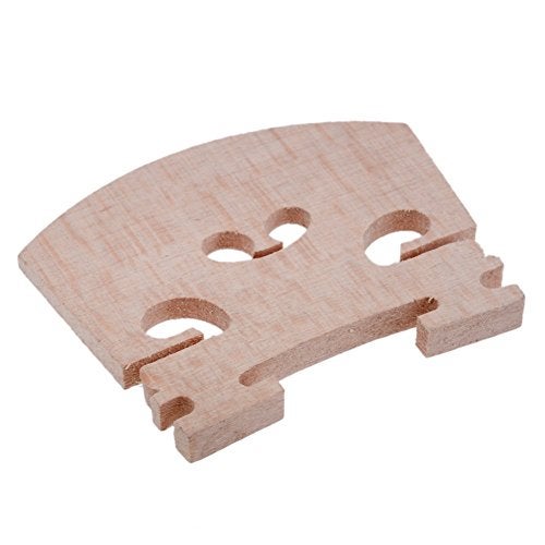Lsgoodcare 10pcs Full Size 4/4 Violin Maple Bridge Violin Parts - Image 2