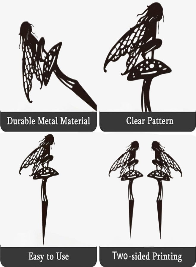 Garkup Decorative Garden Stakes, Fairy Garden Statues for Home and Garden (Fairy Butterfly) - Image 4