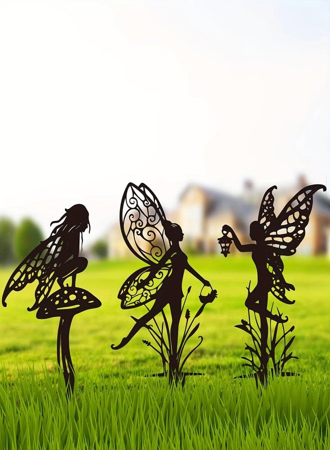 Garkup Decorative Garden Stakes, Fairy Garden Statues for Home and Garden (Fairy Butterfly) - Image 2