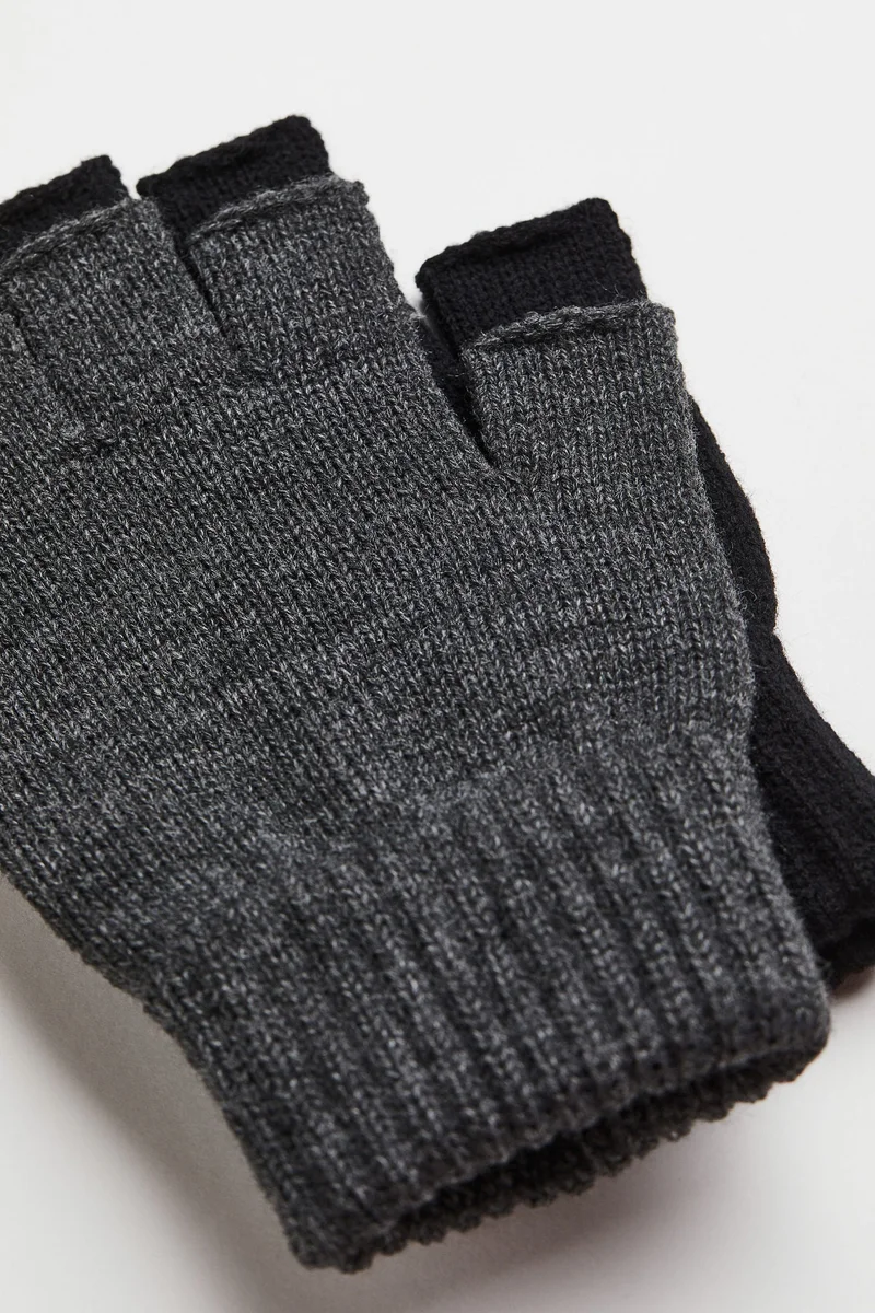 H&M 2-Pack Fingerless Gloves