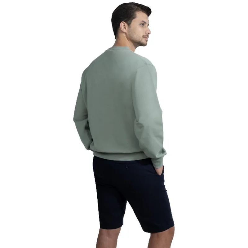 Others - invalid brand Mercerised Diagonal Interlock 
 Crew Neck Sweatshirt