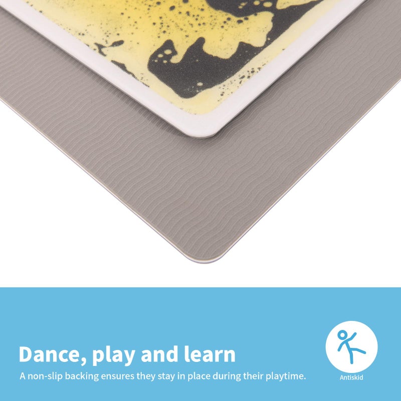 Art3d Liquid Fusion Activity Play Mat for Kids, Pack of 9 Tiles 12" X 12", Multi-Color, Round Corner - Image 3