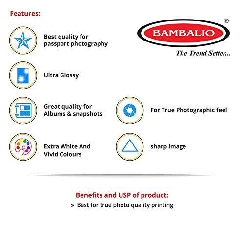 Bambalio 210 GSM High Glossy photo paper 20 sheets A4 size - Image 4