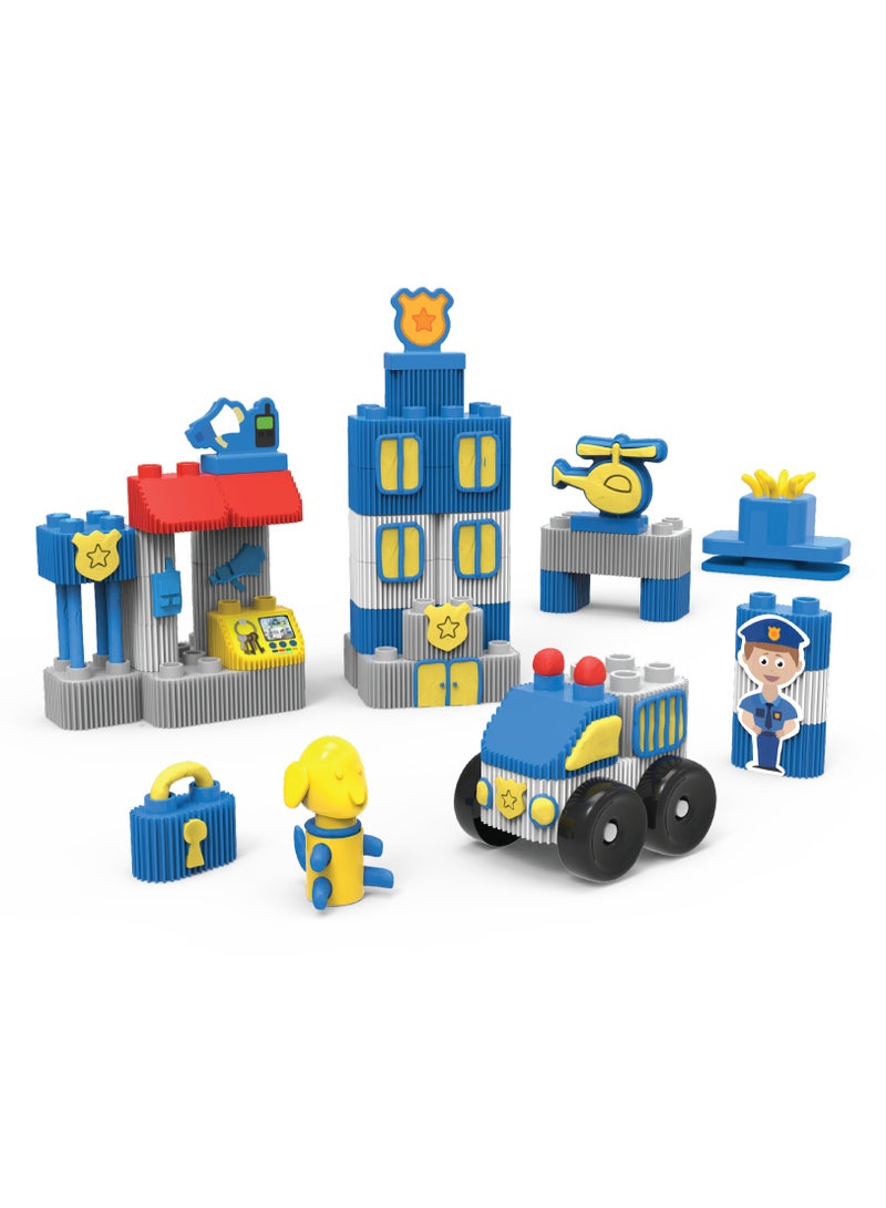 bildo Police Rescue  Blocks & Dough Set - Image 3