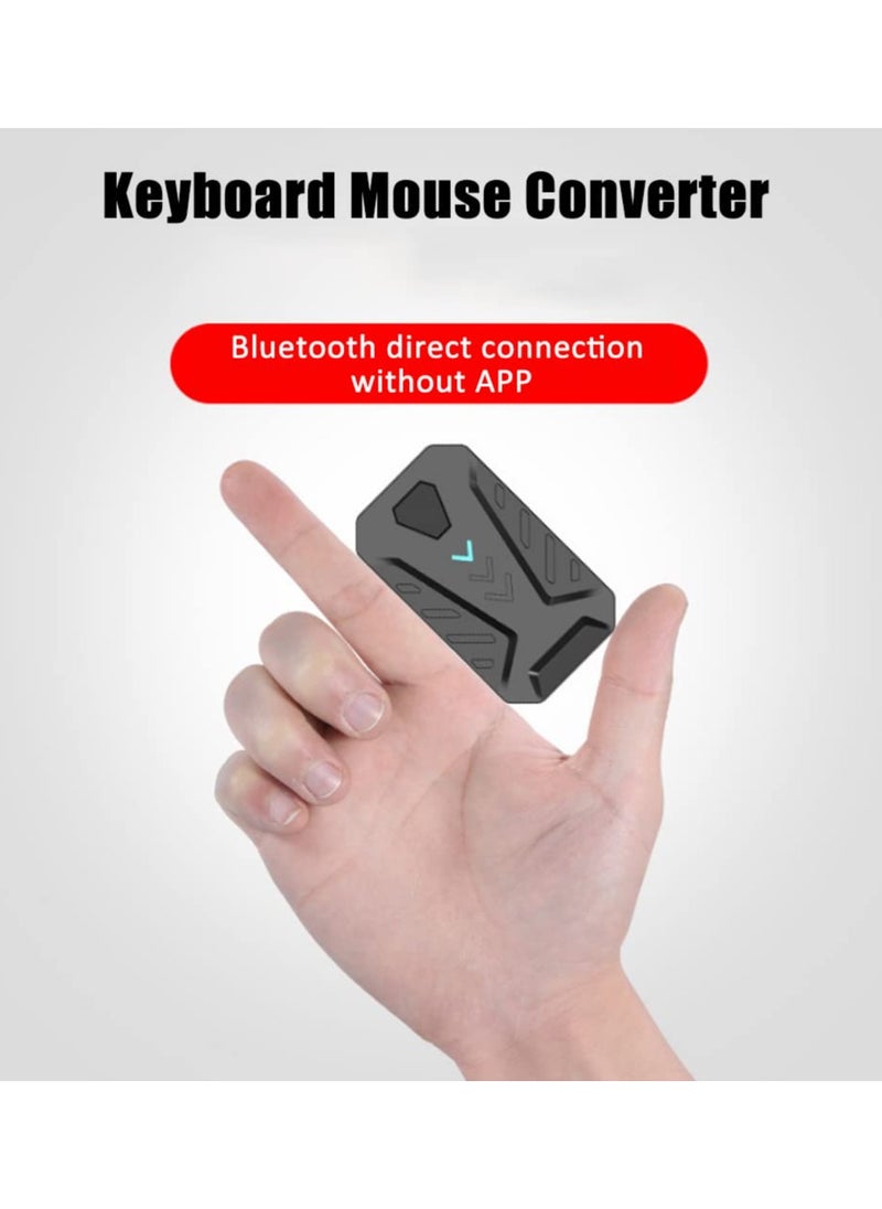 SYOSI Gaming Controller Converter, Black, Mouse and Keyboard Adapter, with BT 4.0, USB2.0 High Output, Pack with Phone Stand, for Android/iOS