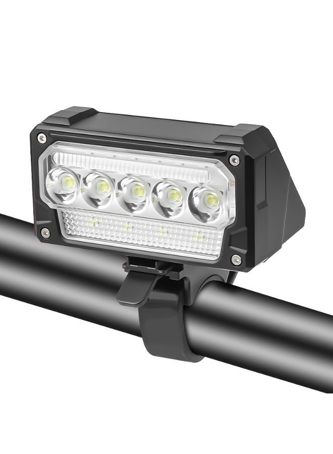 ZONIX Bike Light, Auto-Sensing Night Mode, Digital Battery Display, IPX4 Waterproof, USB-C Fast Charge, 5 Modes with SOS Flasher, Compact & 89g Tool-Free Mount for Road/Mountain/Night Cycling Safety - Image 1