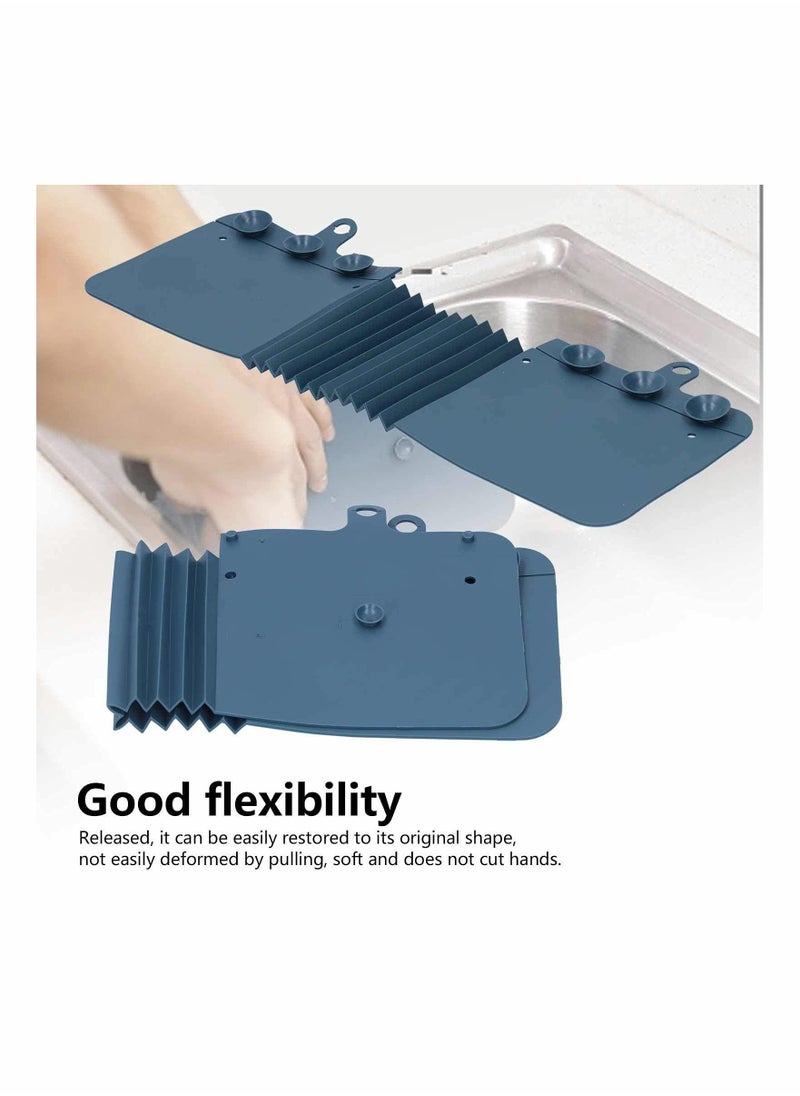 Y&D Sink Splashing Guard, Kitchen Supplies Splash Guard Anti Baffle Board for Home (Navy blue)  - Image 3