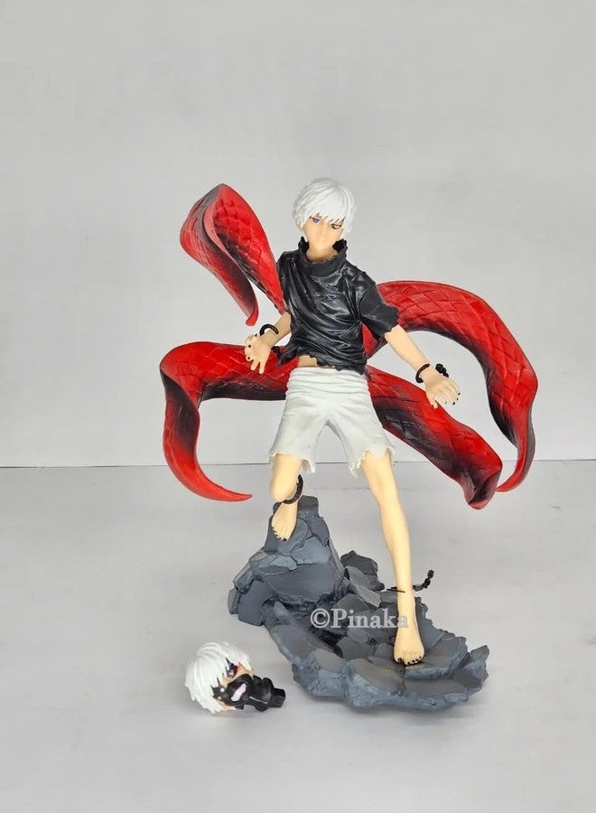 PINAKA Tokyo Ghoul Kaneki Ken Awakened Version Action Figure, Anime, Multi Color, PVC, 23 cm Collectible Statue with Base - Image 3