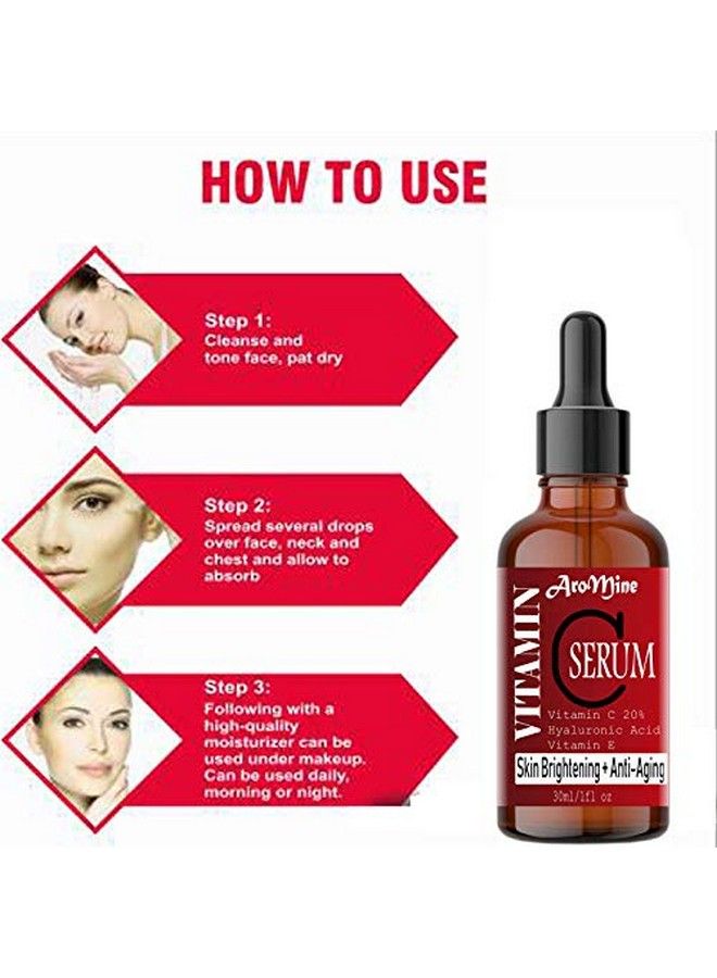 Aromine Natural & Organic Vitamin C Facial Serum 30Ml - Image 5