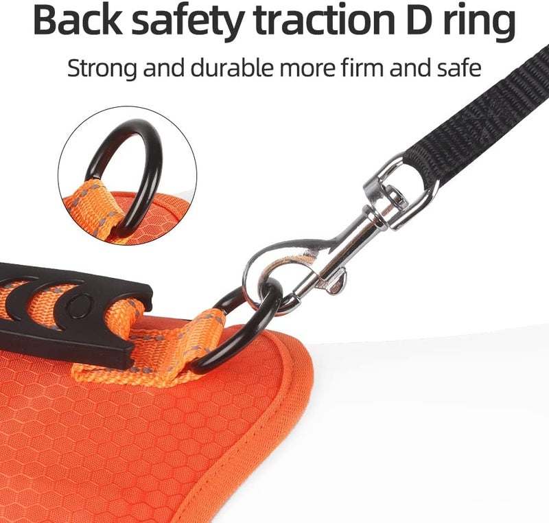 Le Pet New Dog Chest Harness Vest - Reflective Big Dog Harness in Orange (L) - Image 2