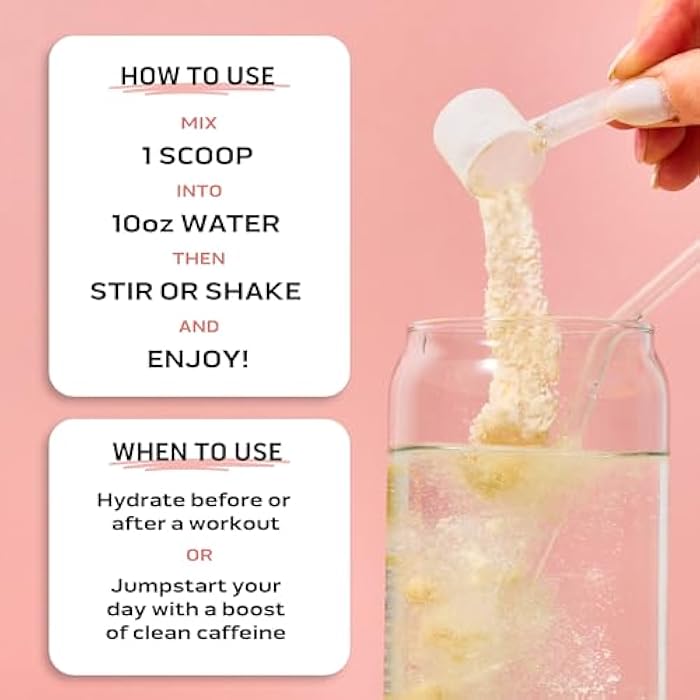 Ascent مسحوق أسنت لتنظيف الترطيب + الطاقة - 100 ملغ كافيين، 400 ملغ إلكتروليتات، بدون مكونات صناعية، ليمون توت العليق 40 حصة - Image 4