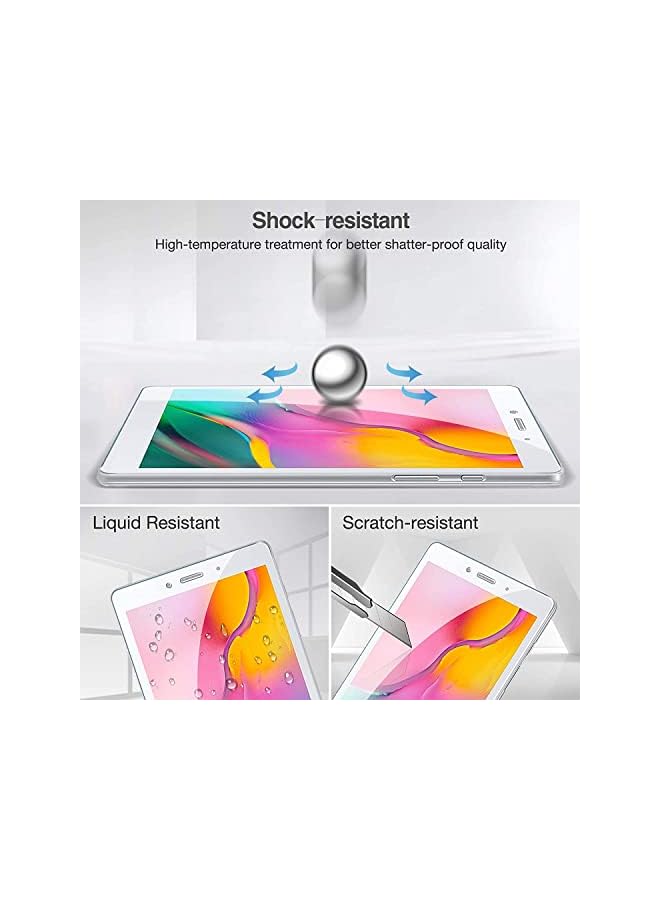 Procases [2 Pack] Galaxy Tab A 8.0 2019 Screen Protector T290 T295, Tempered Glass Screen Film Guard for 8.0 inch Galaxy Tab A 2019 Without S Pen Model SM-T290 (Wi-Fi) SM-T295 (LTE) - Image 5