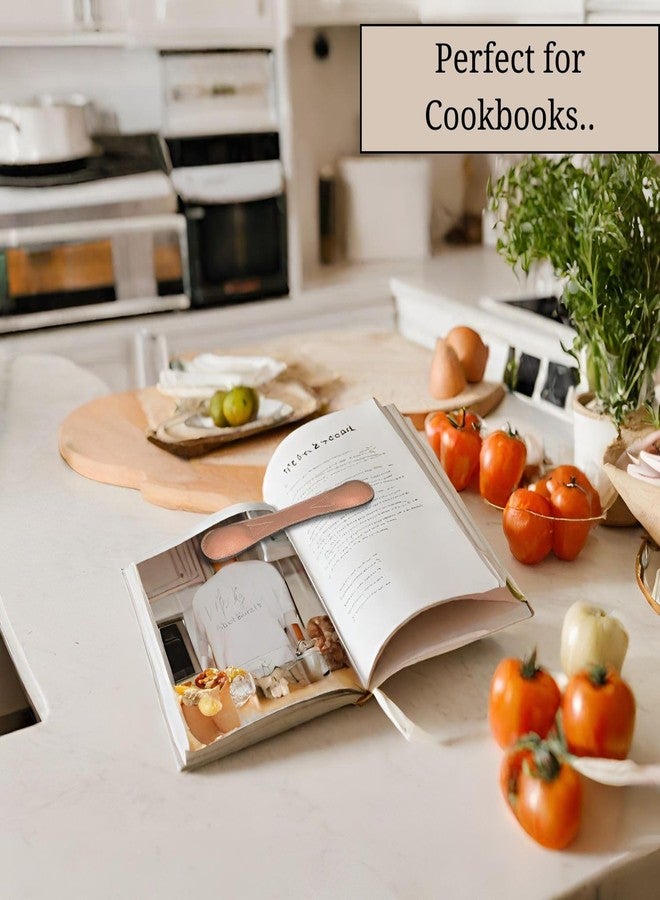 SkyMall Genuine Leather 8.5" Weighted Bookmark for Hands-Free Reading, Book Holder for Cookbooks, Study, and More - Image 5