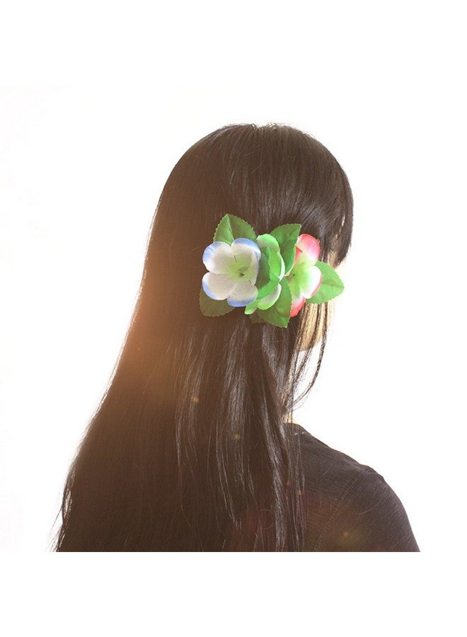 FRECI 8Pcs Hawaiian Hibiscus Flower Hair Clips Hairclips For Hawaiian Tropical Beach Costume Party Decoration Supplies Colorful - Image 5
