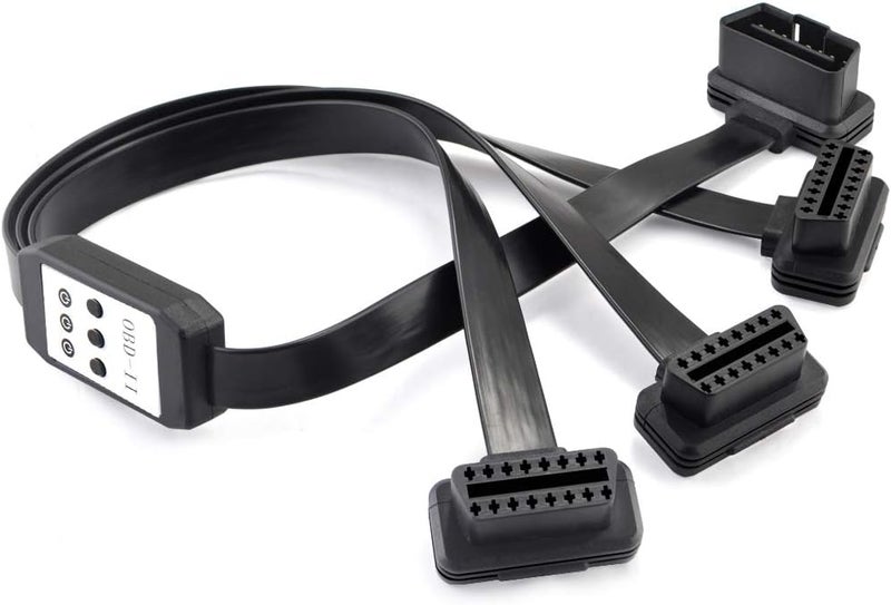 OLLGEN 50cm 3 Way OBDii OBD2 Splitter Cable with Power Switch - Image 4