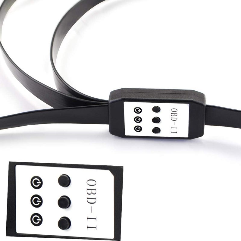 OLLGEN 50cm 3 Way OBDii OBD2 Splitter Cable with Power Switch - Image 5