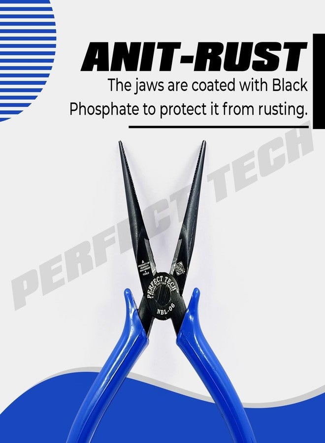 PERFECT TECH Long Nose 6 Inch(NBL-06) | Combination Cutting Plier Tool Kit | Anti-Rust Black Finish | For Holding And Cutting Wires | Industrial & Mechanical Tools | Tools For Electrical Repairs - Image 5