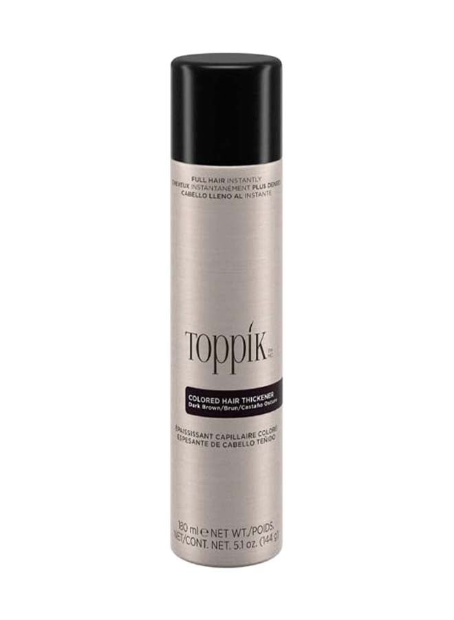 Toppik Colored Hair Thickener Instant Hair Spray for Thinning Hair, Hair Color Concealer for Fuller Looking Hair, Natural Color Match - Dark Brown 144grams & Hair Building Fibers Instant Hair Concealer for Thinning Hair, Hair Fiber for Men & Women, Texture Powder with Natural Keratin, Long-Lasting Hair Color Gray - 3g Bundle - Image 2