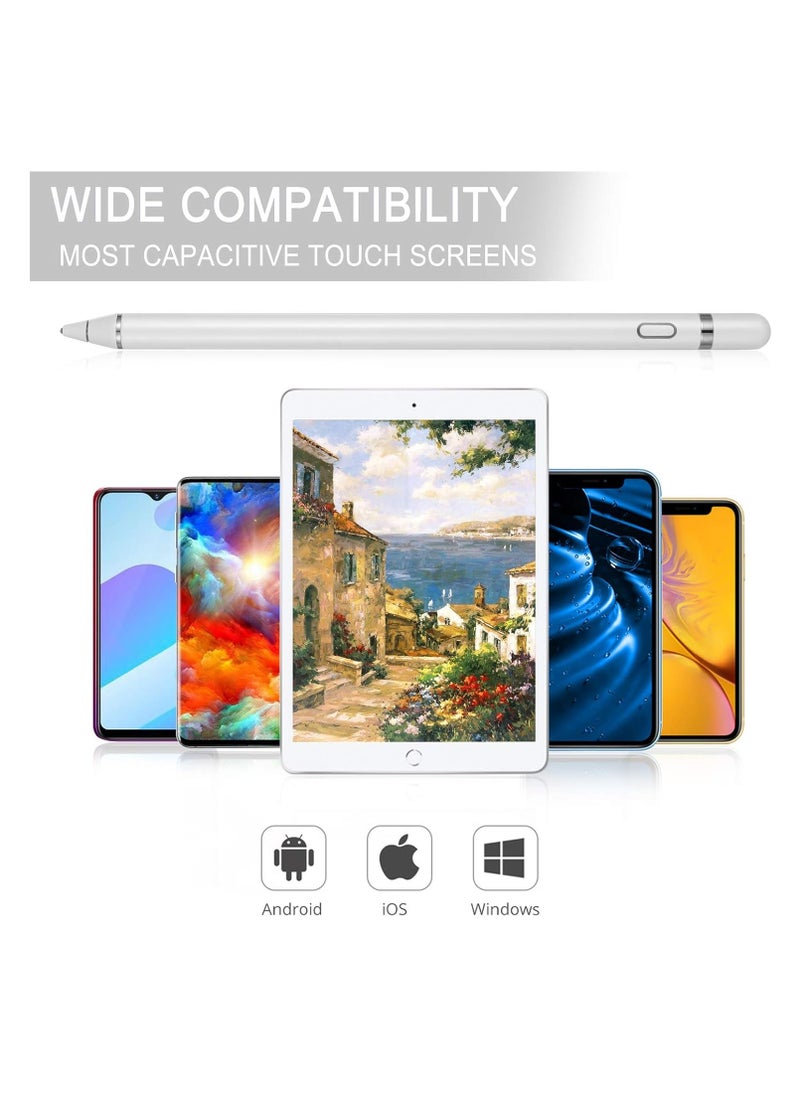 DUSALA Stylus Pen Touch Screen Pencil Active Stylus Pens Compatible for iPhone iPad HP DELL Tablet Phone Laptop Chromebook Kindle Fire - Fine Point Digital Capacitive Drawing Pencil  - Image 4