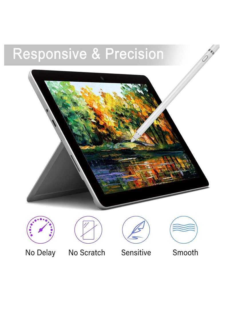 DUSALA Stylus Pen Touch Screen Pencil Active Stylus Pens Compatible for iPhone iPad HP DELL Tablet Phone Laptop Chromebook Kindle Fire - Fine Point Digital Capacitive Drawing Pencil  - Image 2