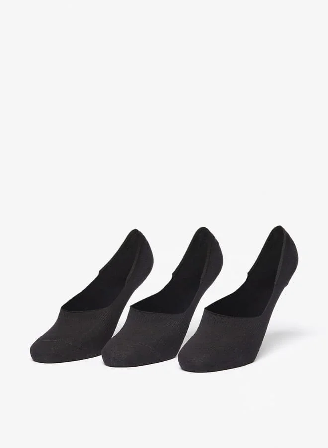 Celeste Women's Solid No Show Socks - Set of 3