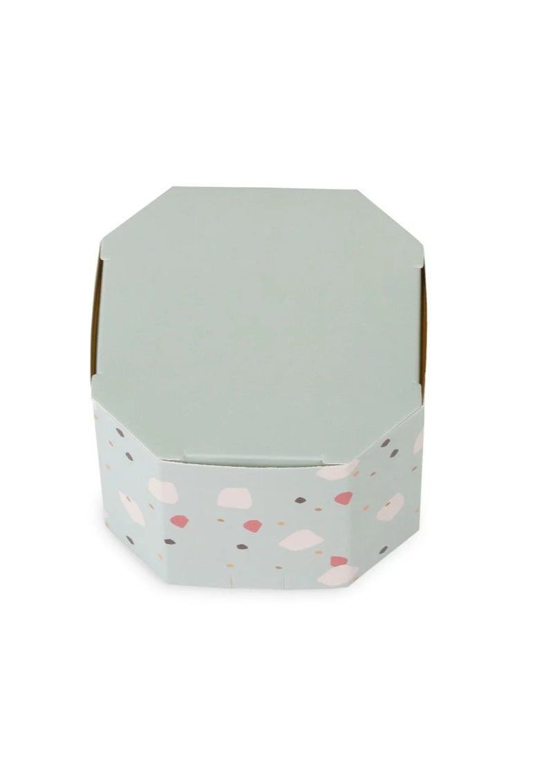 Generic - A set of (12) luxury distribution boxes, cyan color, in terrazzo style - Image 1
