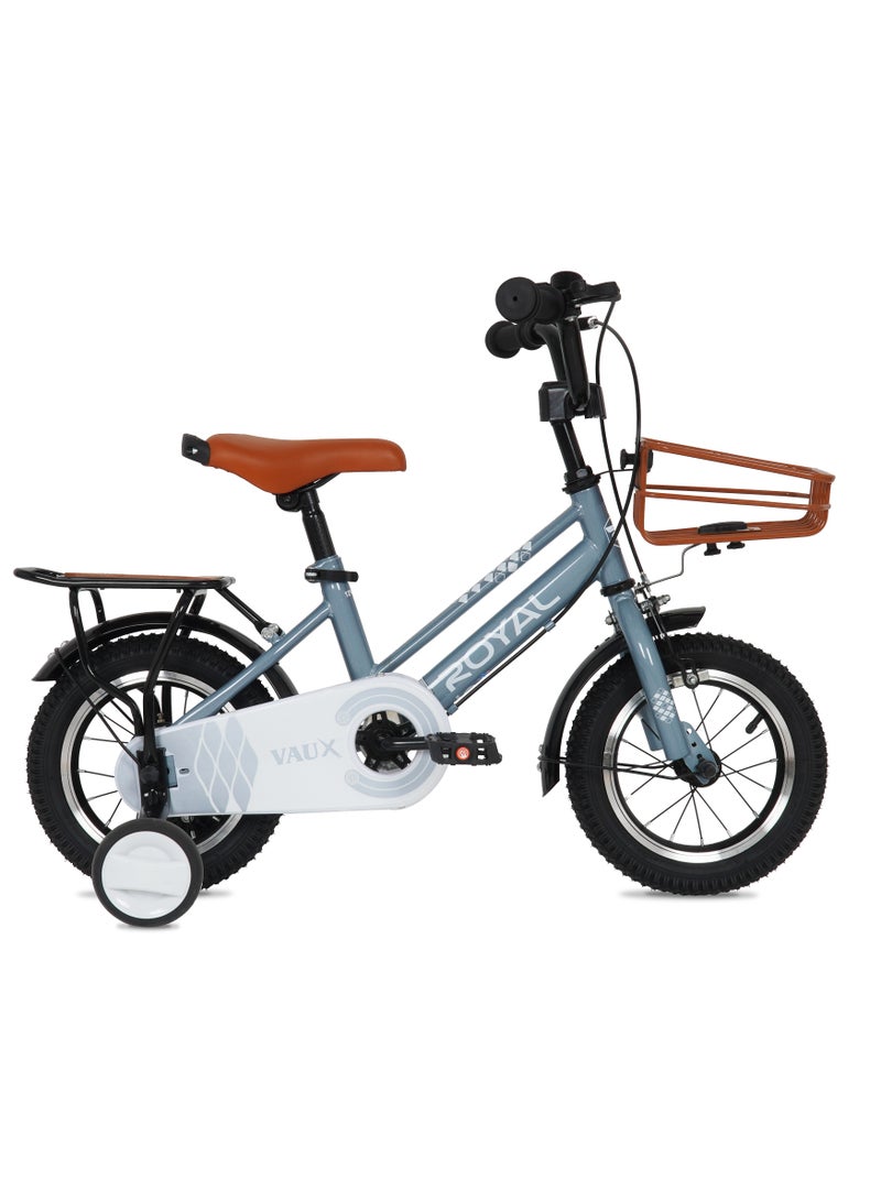 Vaux Royal Road Bike || 14 Inch || For Kids || Adjustable Seat || Silver - Image 1