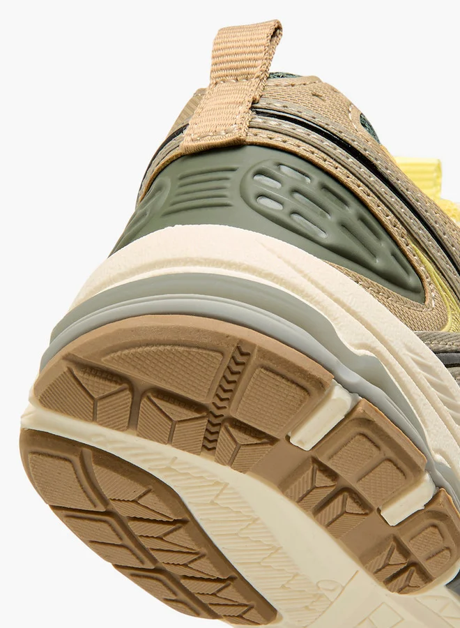 Mister Duchini Panelled Sneakers with Hook and Loop Closure