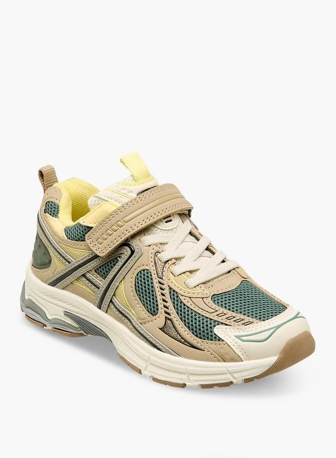 Mister Duchini Panelled Sneakers With Hook And Loop Closure