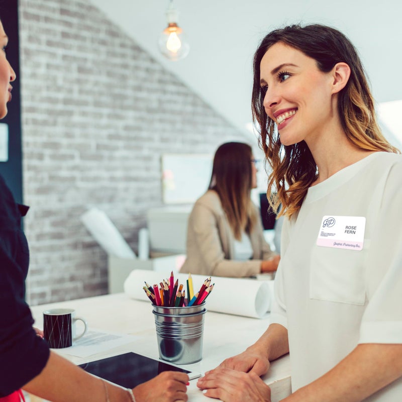 Avery Flexible Printable Name Tags, 2-1/3" x 3-3/8", Matte White, 400 Removable Name Badges for Laser and Inkjet Printers (5395) - Image 5