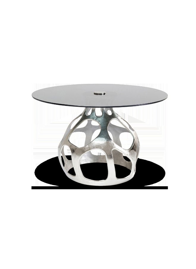 Dining Table Volcano Silver, 120X120X76 CM