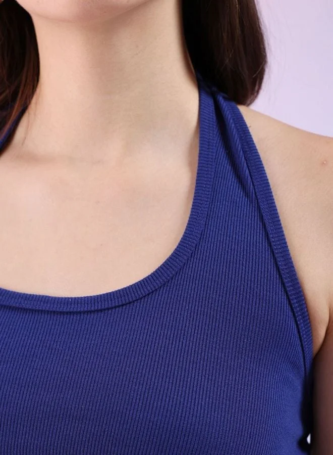 Freehand  Women Regular Fit Solid Halter Neck Sleeveless Halter Neck Top  | Best Price UAE