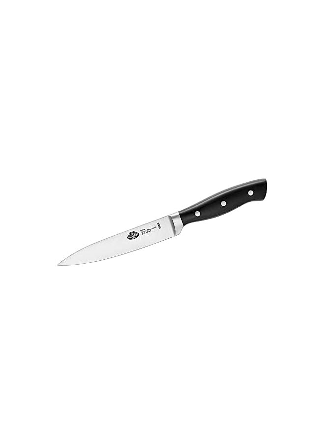 Ballarini - Brenta Slicing Knife, 16 cm. Satin finish German stainless steel with Forged bolster. Balanced & Safe Full tang construction. 3-rivet synthetic resin handle. - Image 1