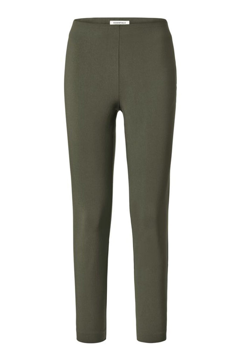 Tchibo Women Plain Capri Pants, Olive - Image 2