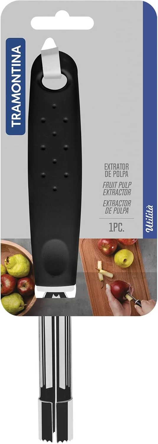 Tramontina Utilita Stainless Steel Pulp Extractor with Black Polypropylene Handle