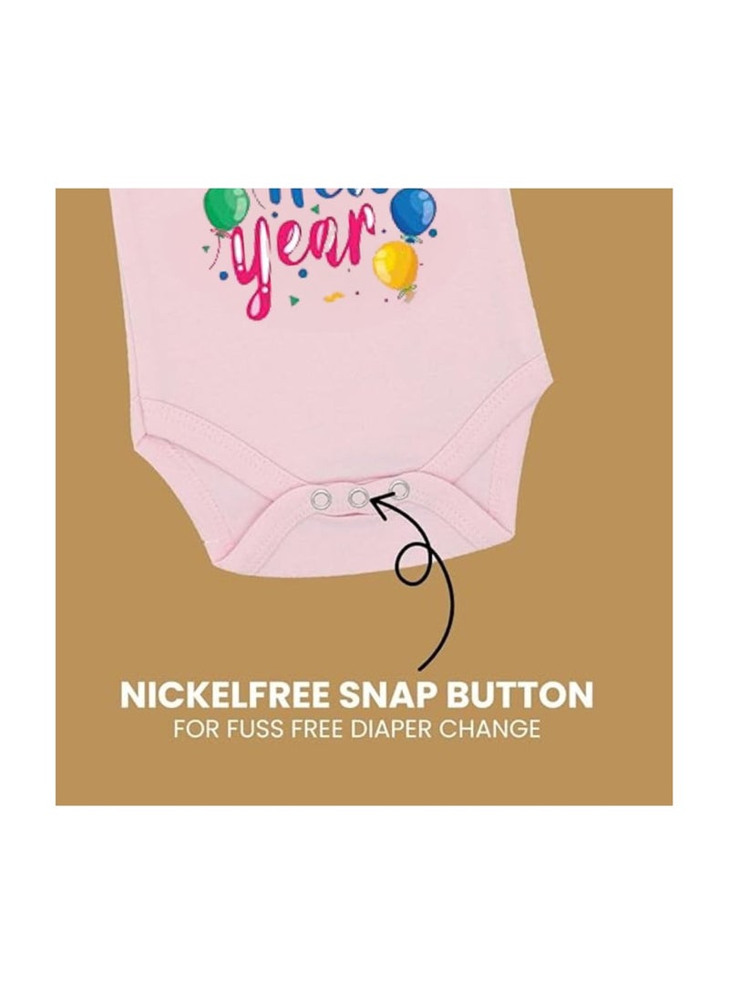 PRINTSHOP4ME Happy New Year Baby Romper-Sleeve Less-Unisex Soft Cotton Baby Bodysuit For New Year-Gift For Newborn Baby And Toddlers-Baby's New Year's Outfit  - Image 5
