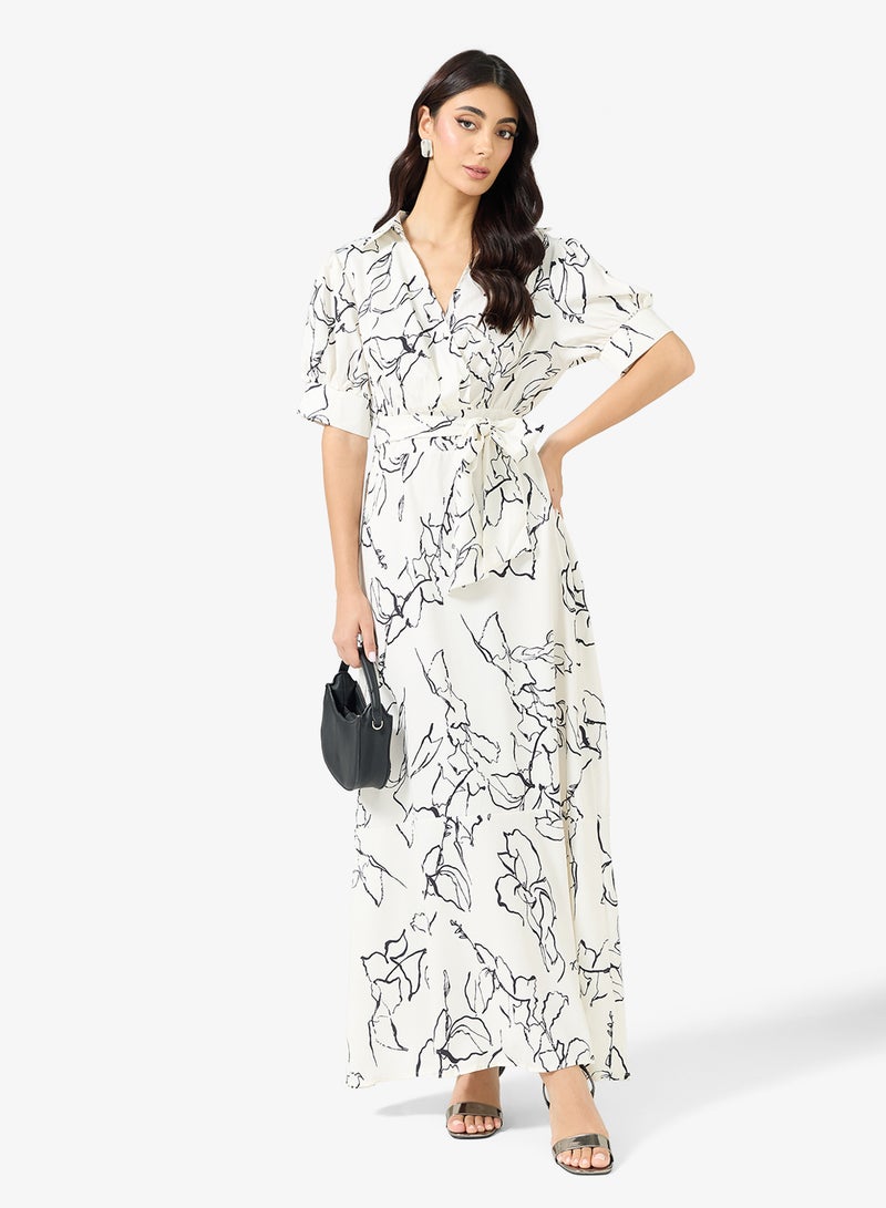 Khizana Printed Top & skirt Set - Image 4