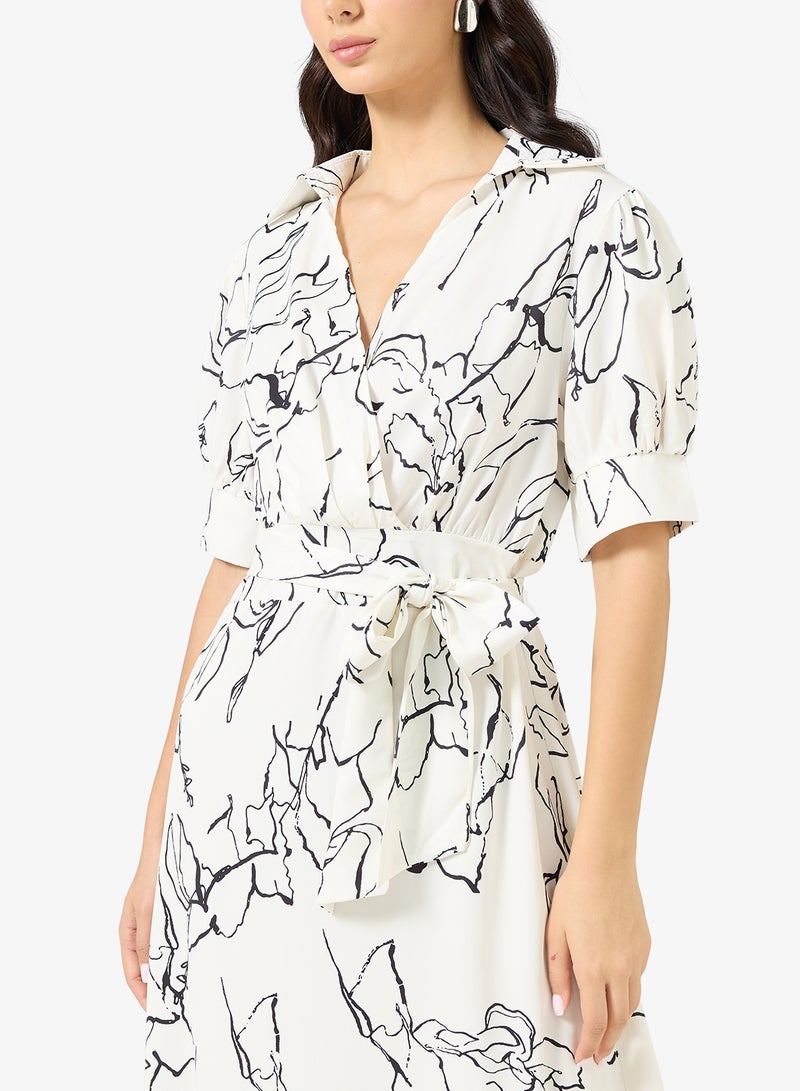 Khizana Printed Top & skirt Set - Image 3