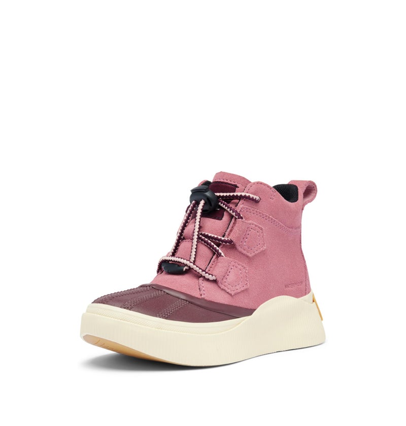 SOREL Children's Out N About lV Classic Waterproof Boot - Dazed Mauve, Honey White - 2 - Image 1