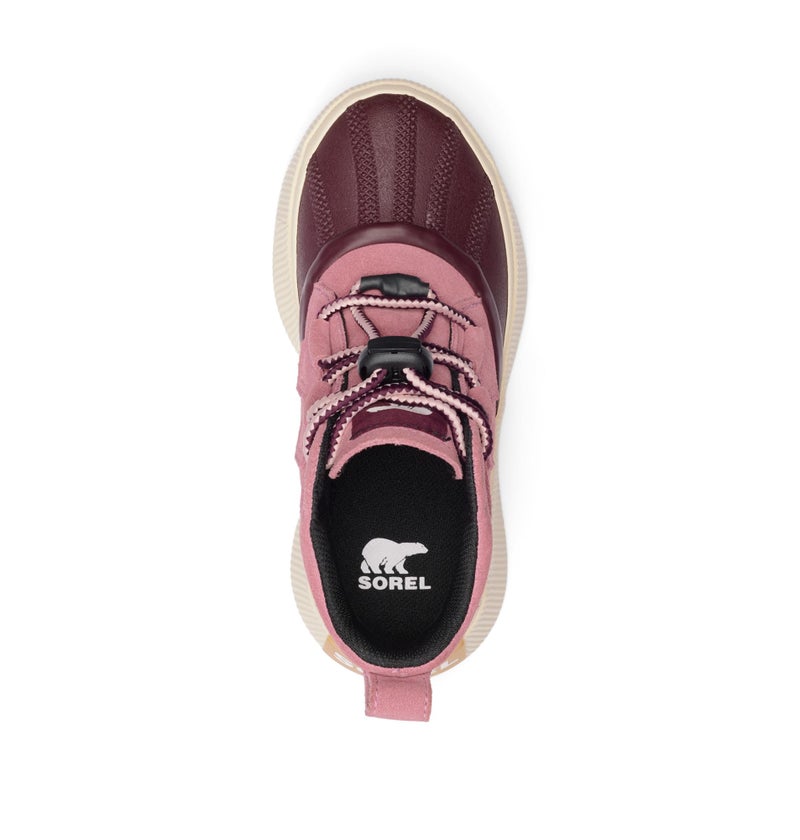 SOREL Children's Out N About lV Classic Waterproof Boot - Dazed Mauve, Honey White - 2 - Image 5