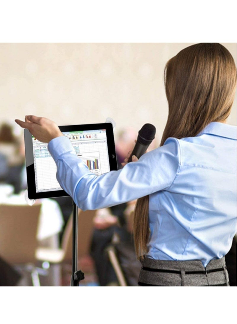 IPad and Mobile Phone Tripod Stand,Height Adjustable 20 to 60 Inch with 360 Degree Rotating Tablet Holder for iPad Air,iPad Pro and More 9.5 to 14.5 Inch Tablets, Coming with Carrying Bag - Image 5