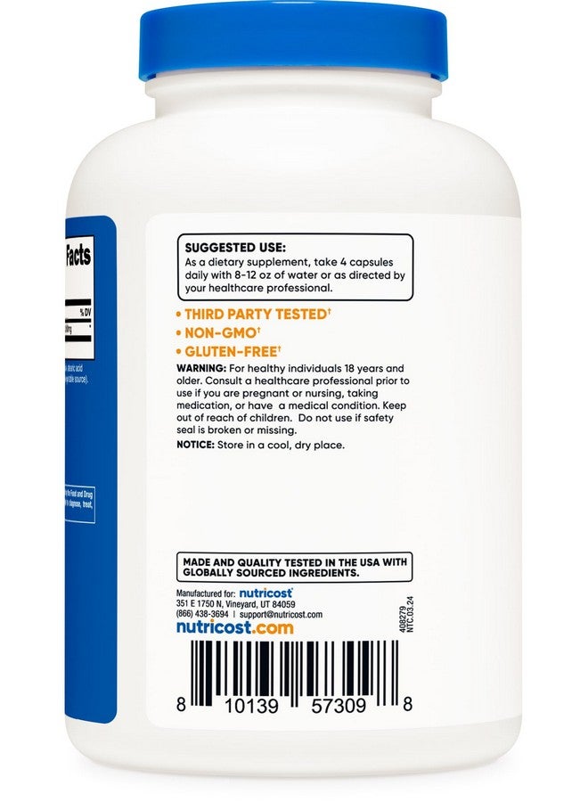 Nutricost L-Isoleucine 2000mg Per Serving, 240 Capsules (60 Servings) - Image 4