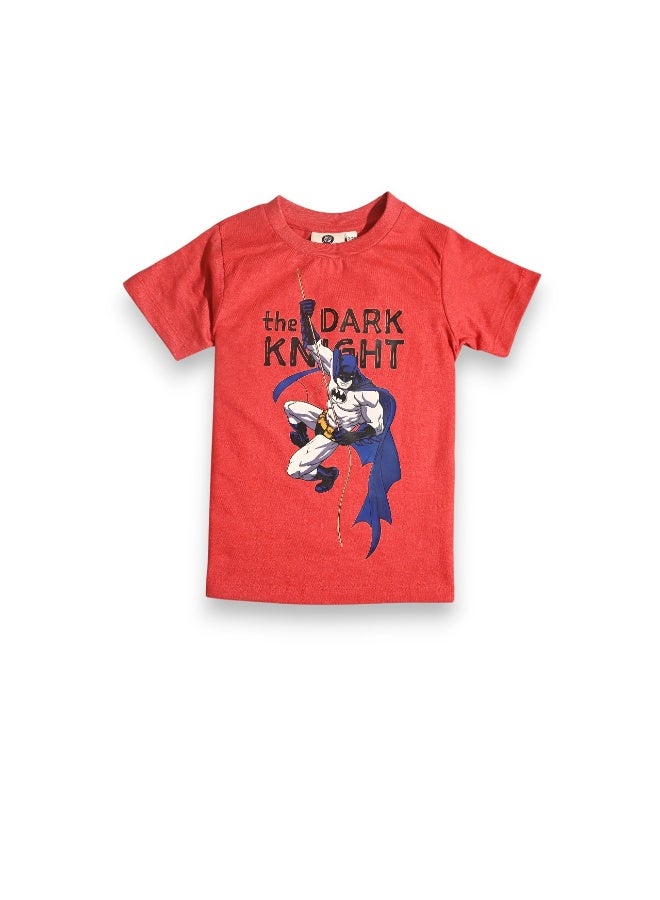 باتمان تي شيرت باتمان للأولاد بأكمام قصيرة - Image 1