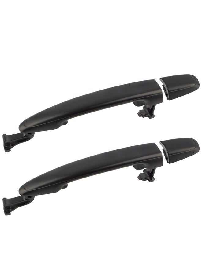 Boxi 2pcs 82496 Outside Exterior Rear Left & Right Sliding Door Handles fit for Toyota Sienna 2004-2010 - Textured Black Replace 6921308020 6922708040 - Image 1