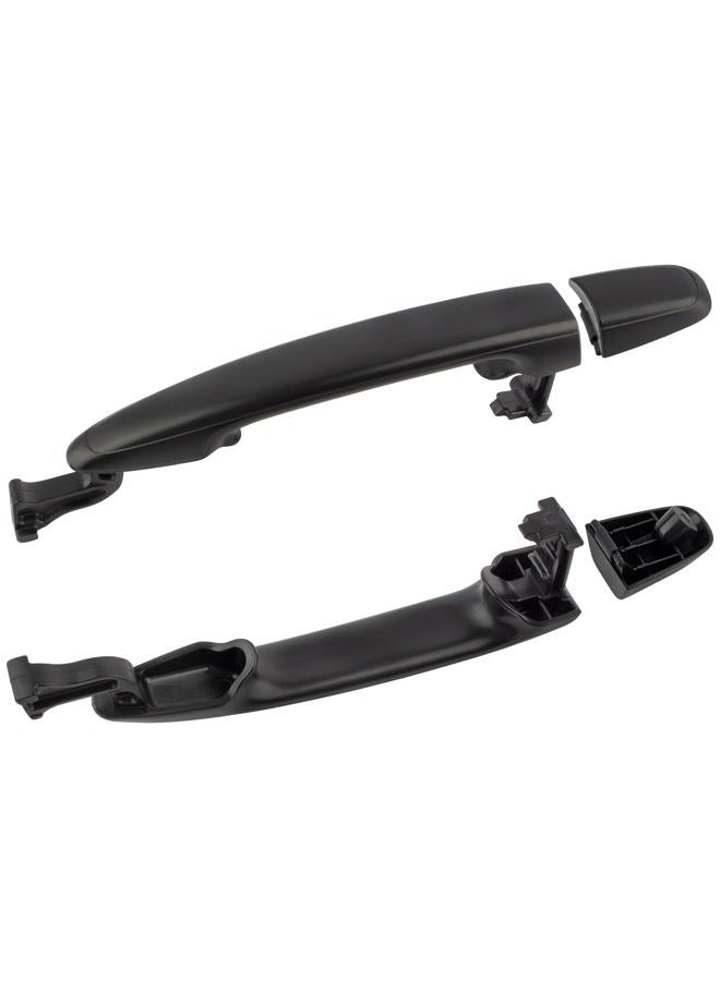 Boxi 2pcs 82496 Outside Exterior Rear Left & Right Sliding Door Handles fit for Toyota Sienna 2004-2010 - Textured Black Replace 6921308020 6922708040 - Image 2